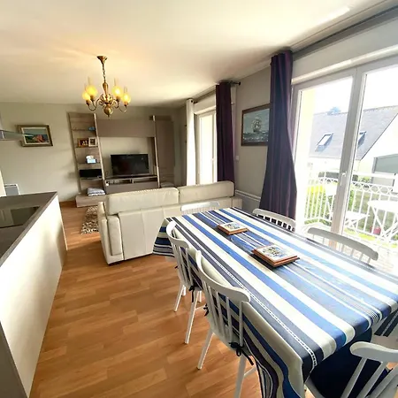 Au Calme Avec Wifi, Balcon, Parking Au Centre De Perros-guirec, A 500m Des Commerces - Fr-1-368-420 Διαμέρισμα *